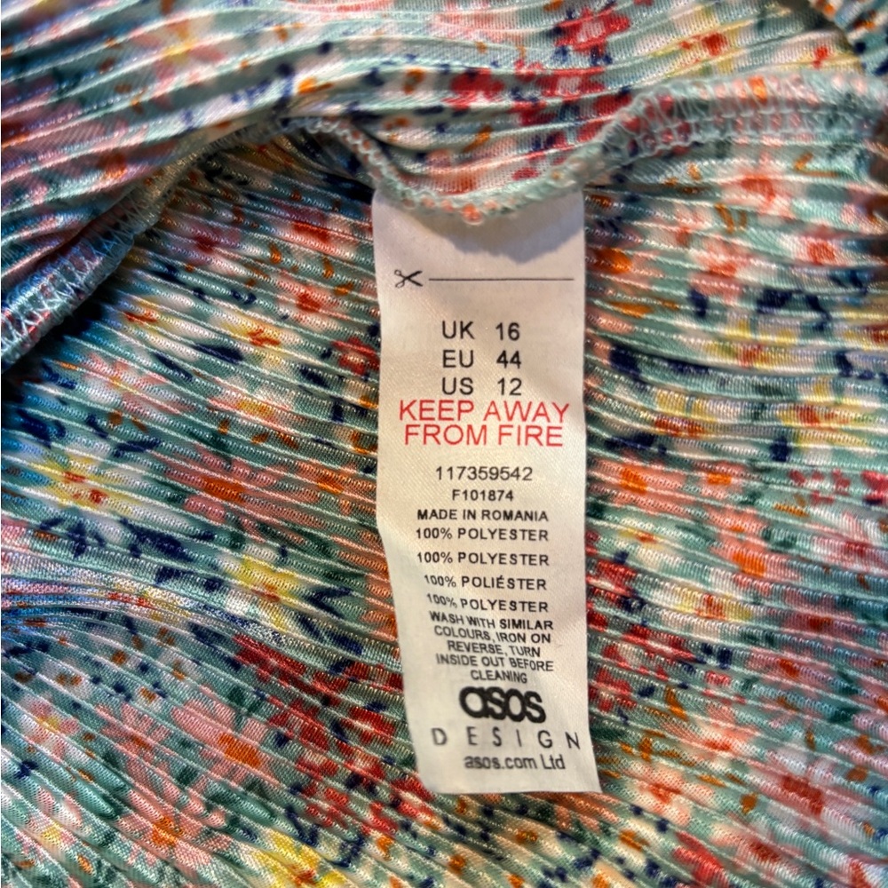 ASOS Colorful Patterned Midi Dress - Picture 13 of 16